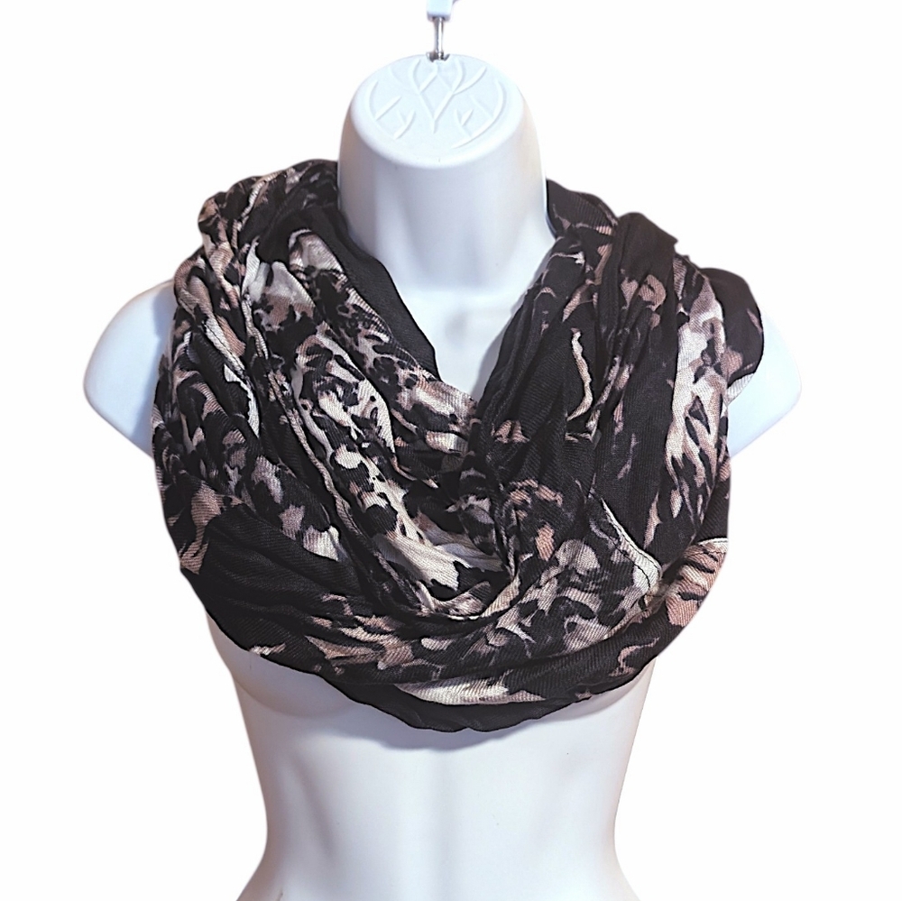 Floral Rayon Infinity Scarf